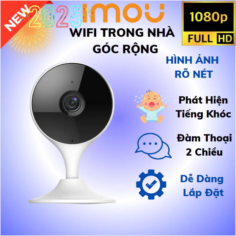 Camera WiFi IMOU Trong Nhà Full HD 1080P - Cue 2E